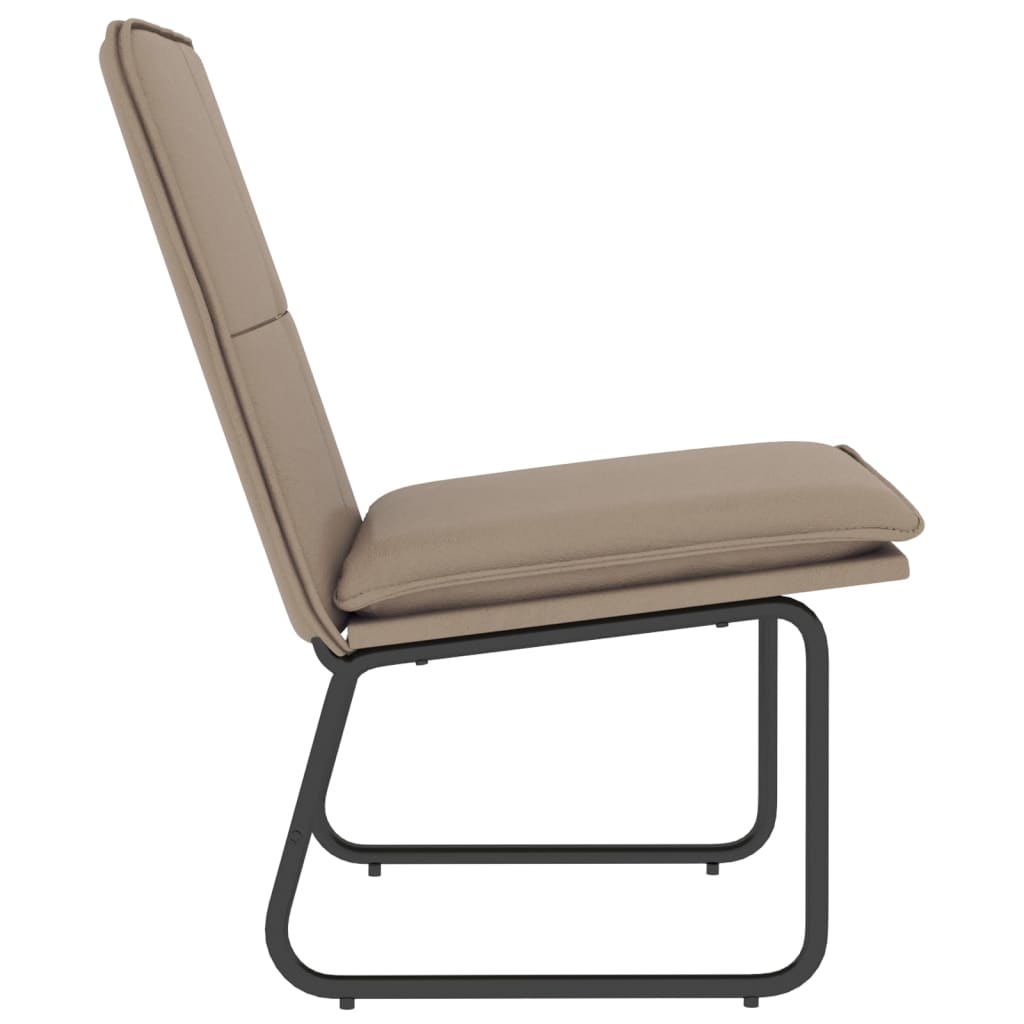 Loungesessel Creme 54x75x76 cm Kunstleder