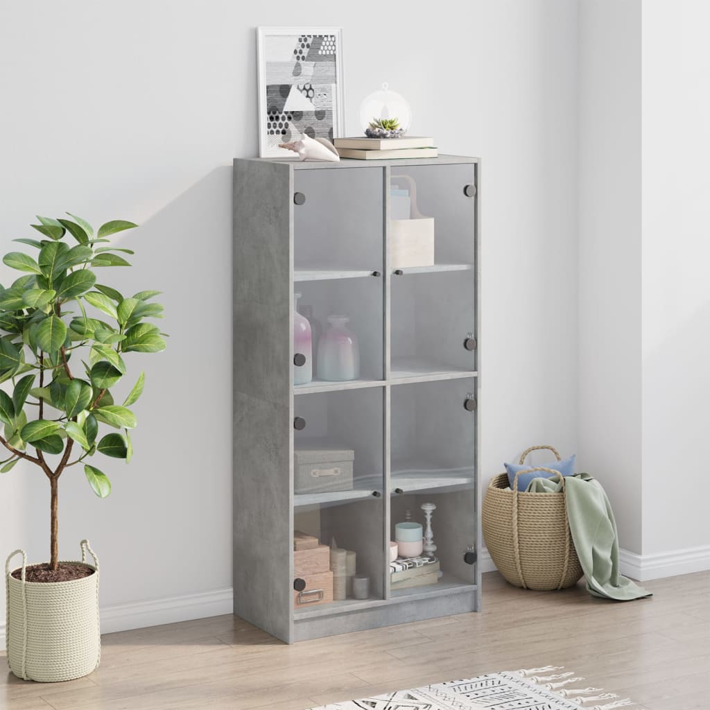 Bücherschrank mit Türen Weiß 136x37x142 cm Holzwerkstoff
