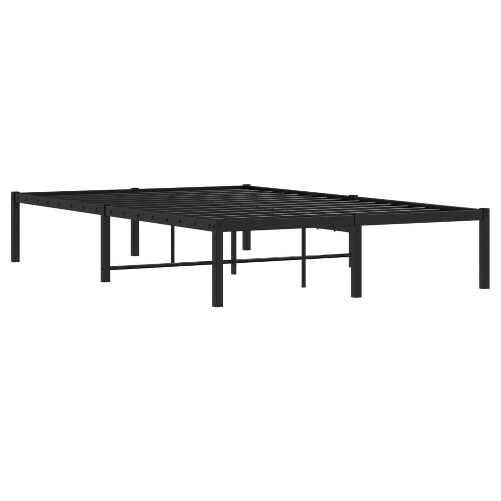 Bettgestell Metall Schwarz 75x190 cm