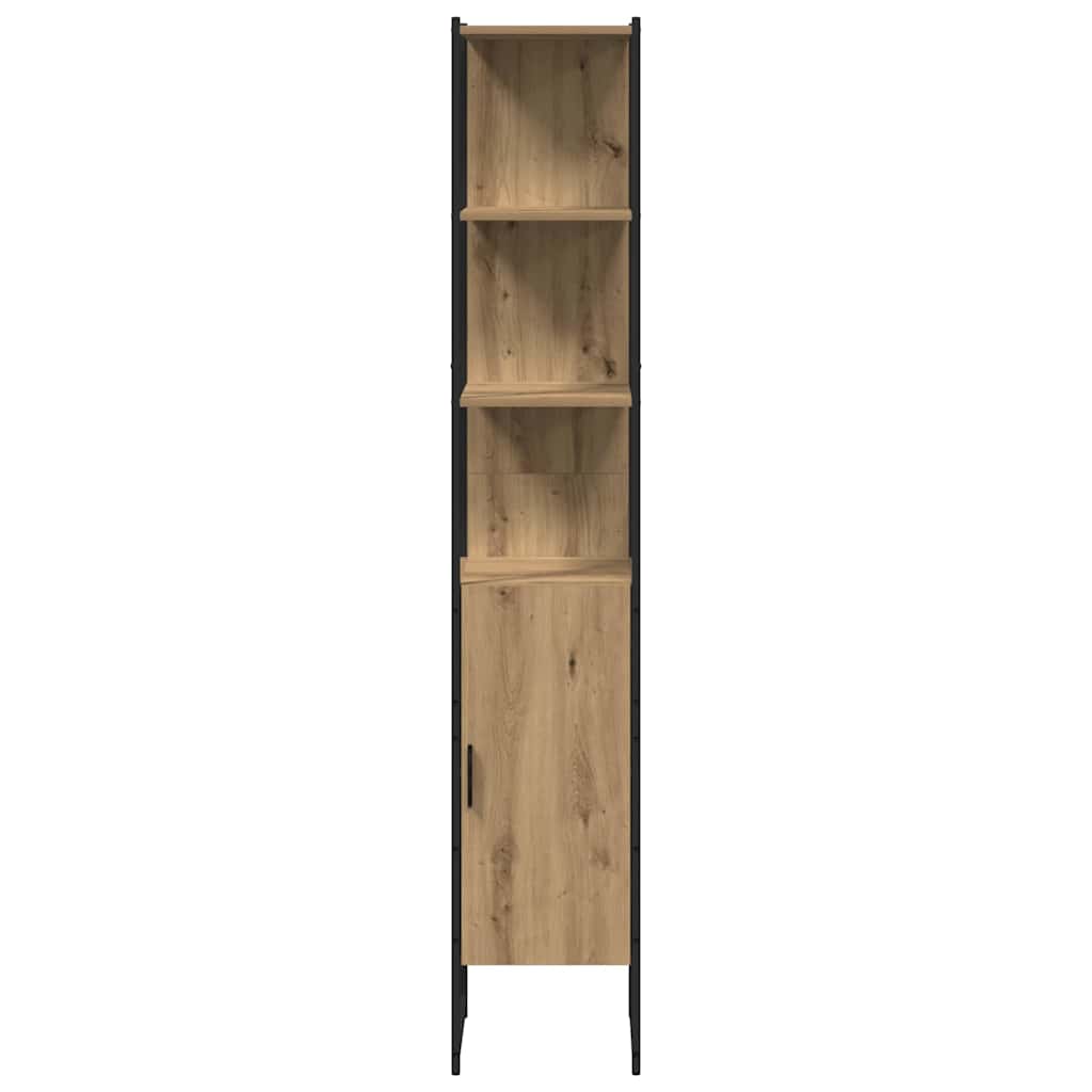 3-tlg. Badmöbel-Set Räuchereiche Holzwerkstoff