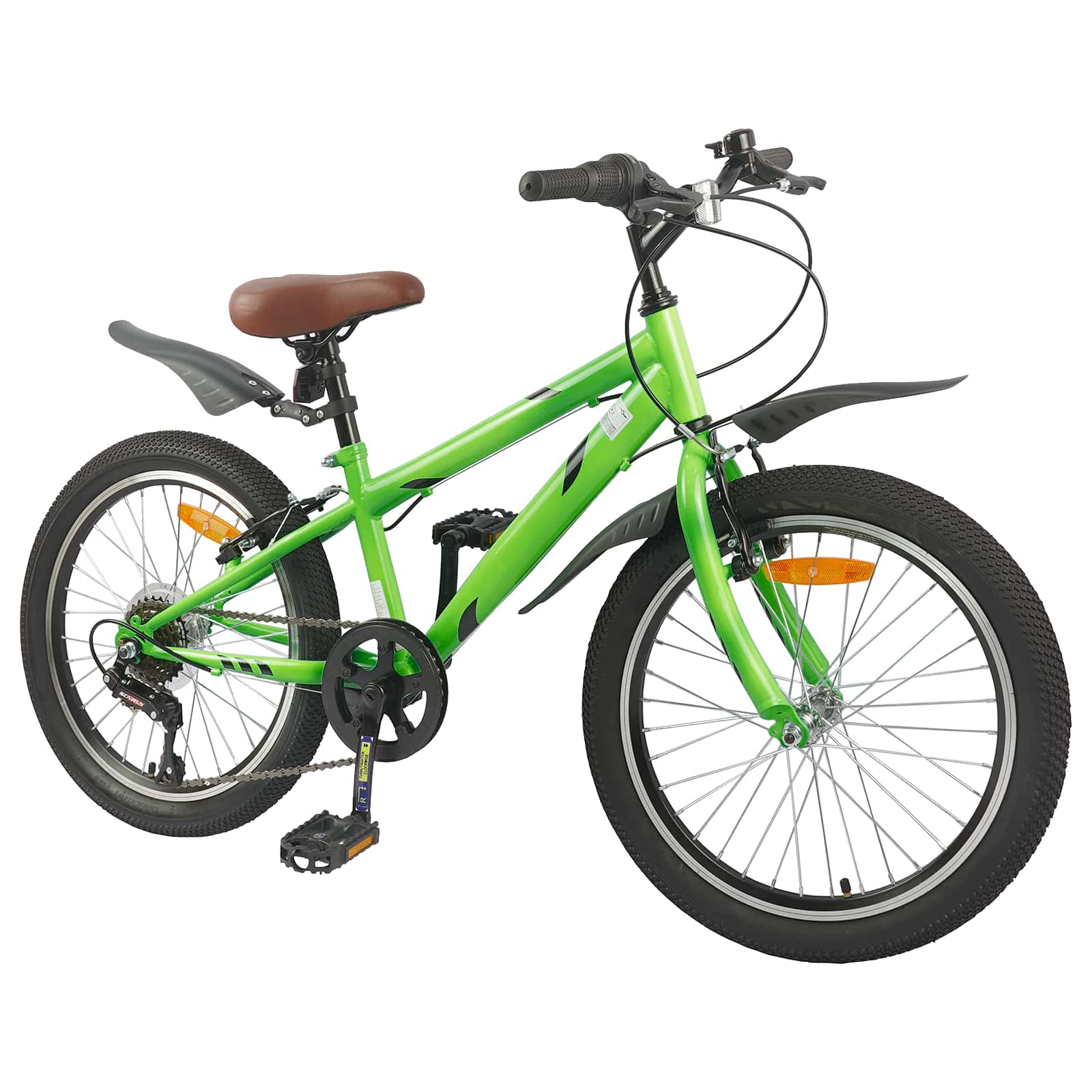 Kinderfahrrad 20 Zoll 6-Speed für 6-11 Jahre alt Schwarz