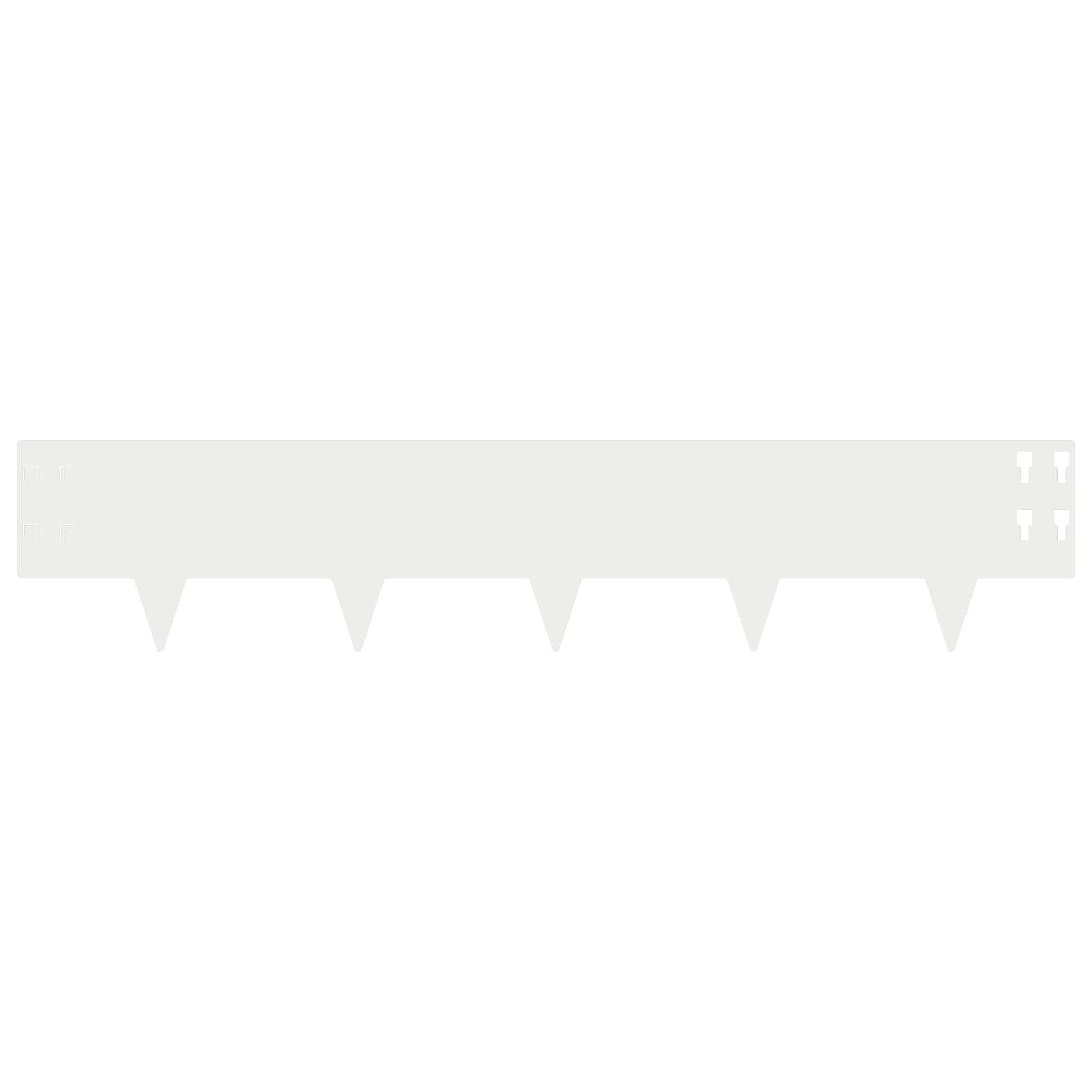 Raseneinfassung 10 pcs 100 x 12 cm Stahl Schwarz