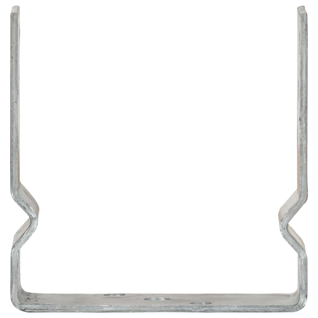 Pfostenträger 6 Stk. Silbern 9×6×15 cm Verzinkter Stahl