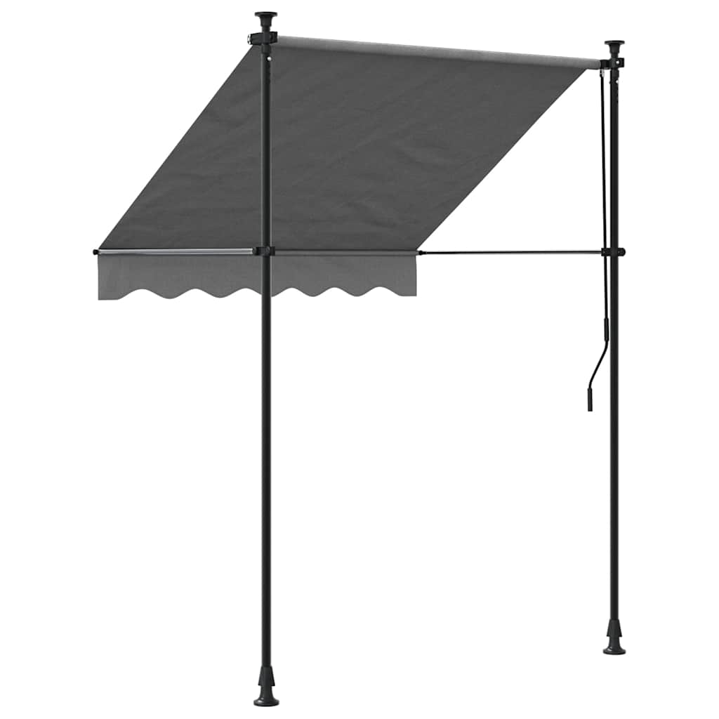 Einziehbare Markise Handbetrieben 150 cm Anthrazit