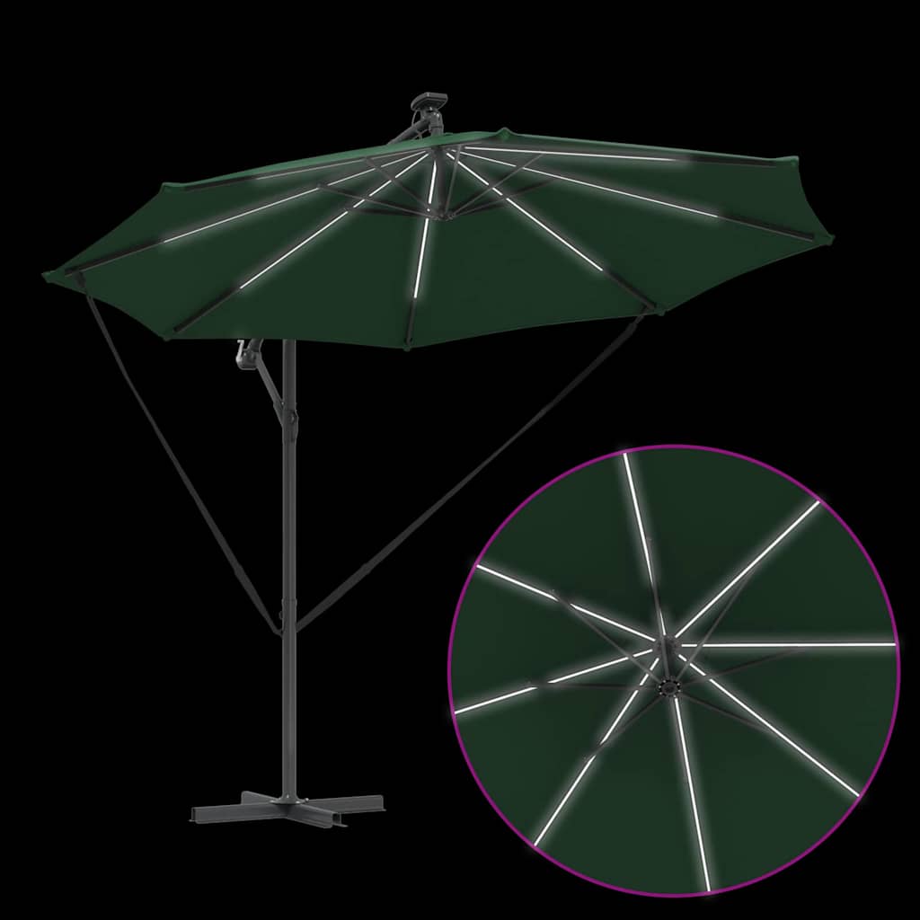 Sonnenschirm Sand 294 x 294 x 248 cm Polyester und Aluminium