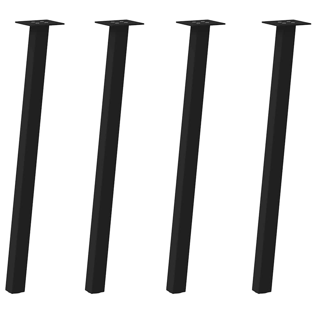 Couchtischbeine 4 Stk. Schwarz 30 cm Stahl