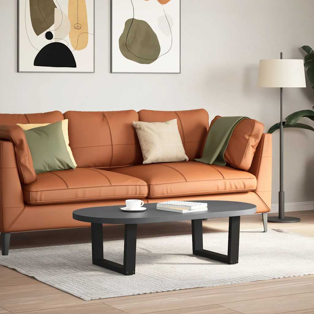 Couchtischbeine V-Form 2 Stück Schwarz 30x(30-31,3) cm Stahl