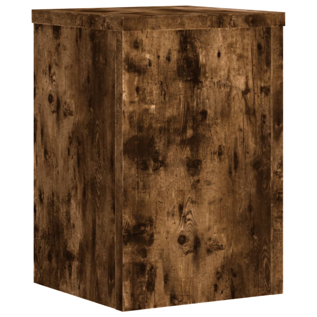 Pflanzenständer 2 Stk. Weiß 33x33x100 cm Holzwerkstoff