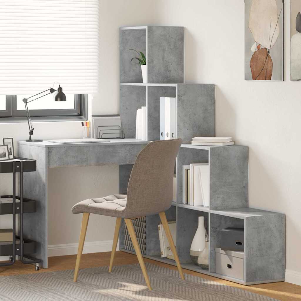Eck-Schreibtisch Schwarz Eichen-Optik 101,5 x 149,5 x 149,5 cm