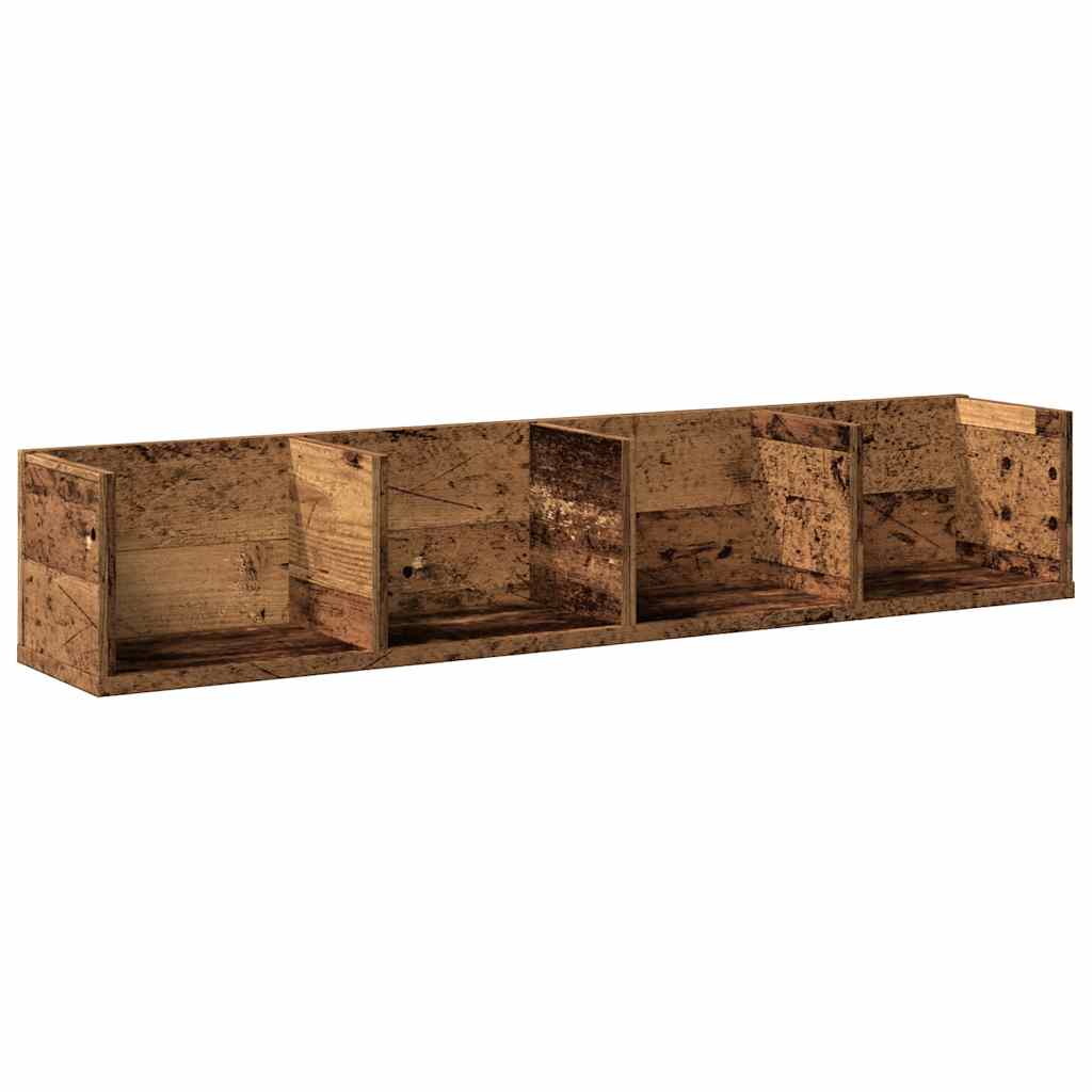 CD-Wandregal Weiß 100x18x18 cm Holzwerkstoff