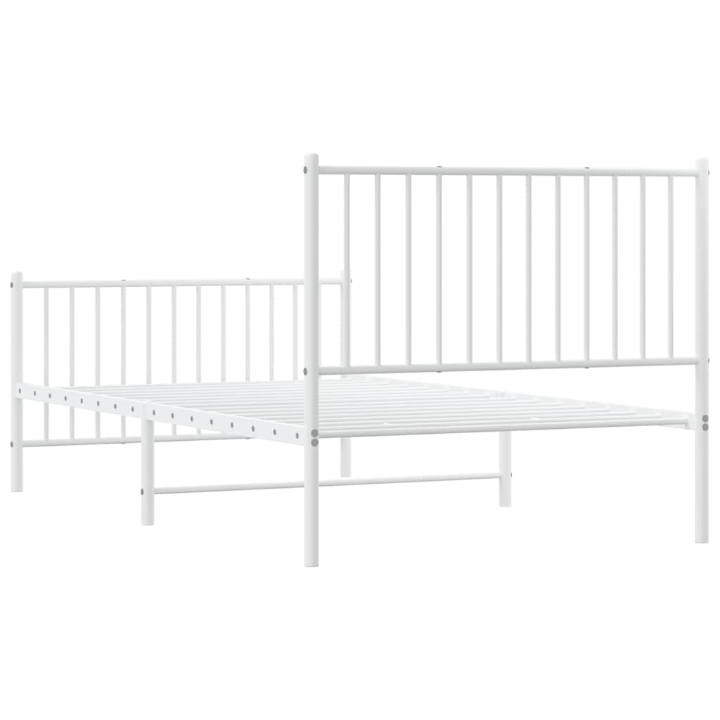 Bettgestell Metall Schwarz 75x190 cm