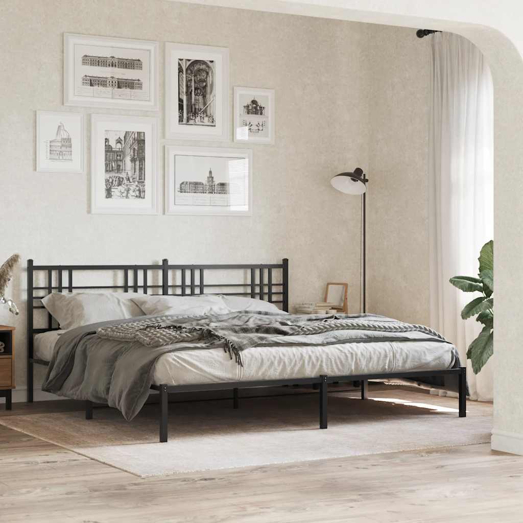 Ersatz-Kopfteil Metall Schwarz 100 cm