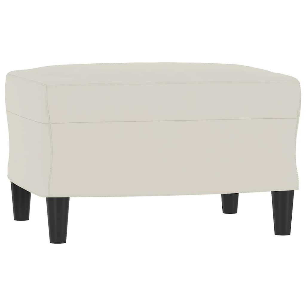 3-Sitzer-Sofa mit Hocker Rosa 180 cm Samt