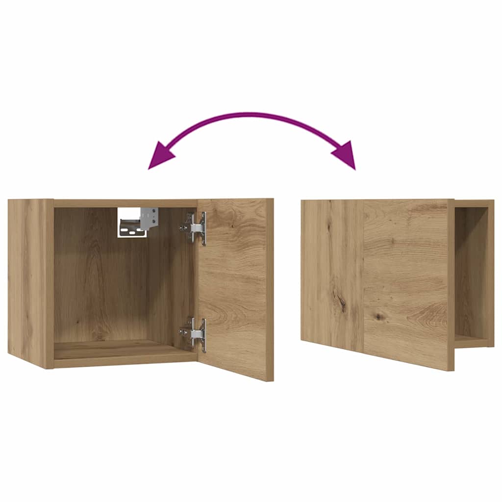 4-tlg. TV-Schrank-Set Weiß Holzwerkstoff