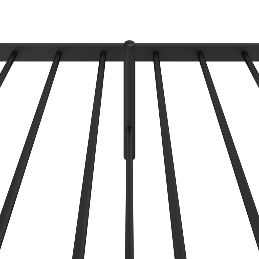 Bettgestell Metall Schwarz 75x190 cm