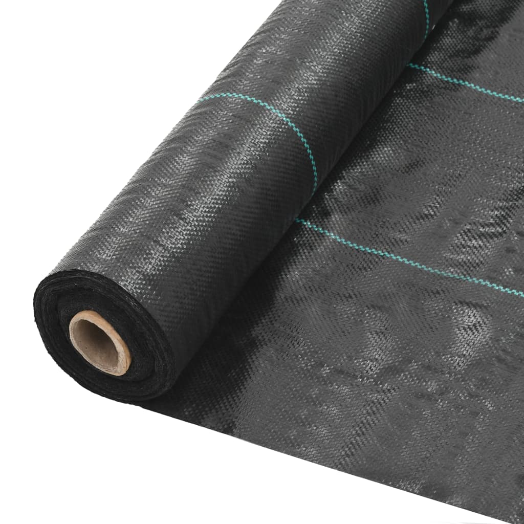 Unkraut- und Wurzelschutzfolie PP 2 x 100 m Schwarz