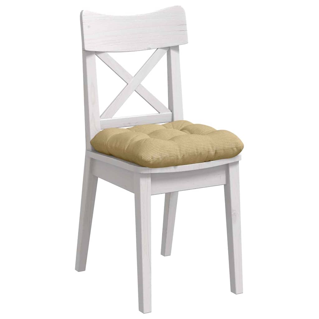 Sitzkissen 4 pcs Hellgrau 40 x 40 cm Cordstoff