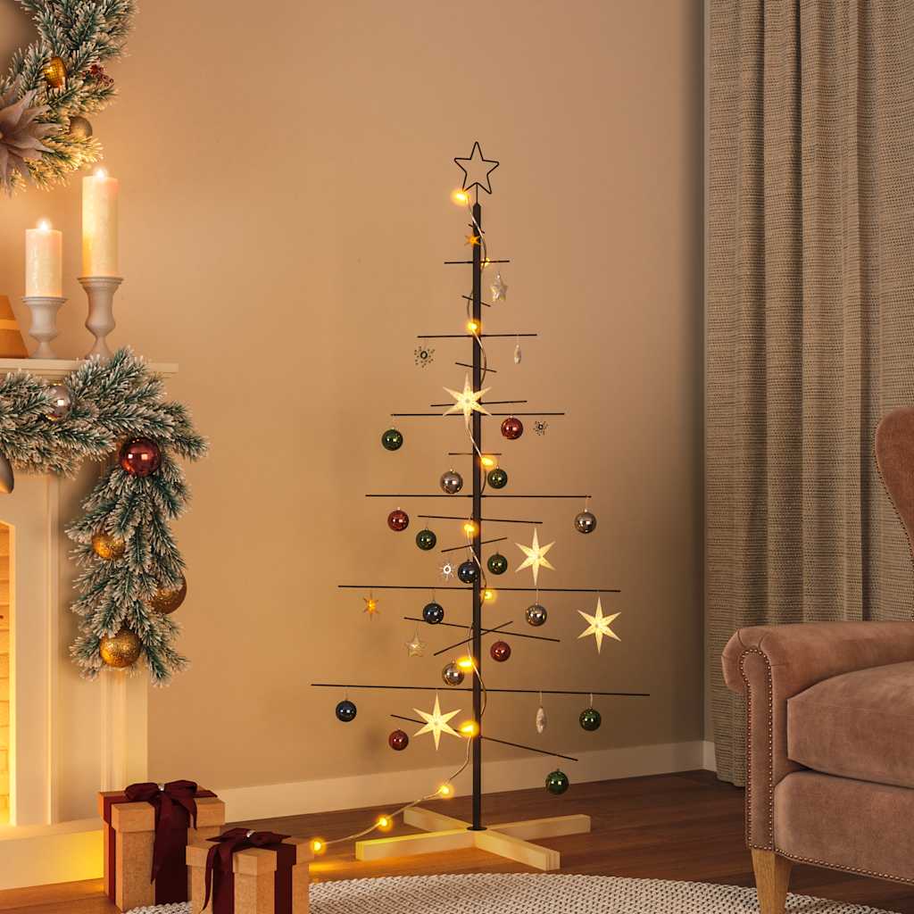 Metall Weihnachtsbaum Schwarz 59,5 cm Pulverbeschichteter Stahl