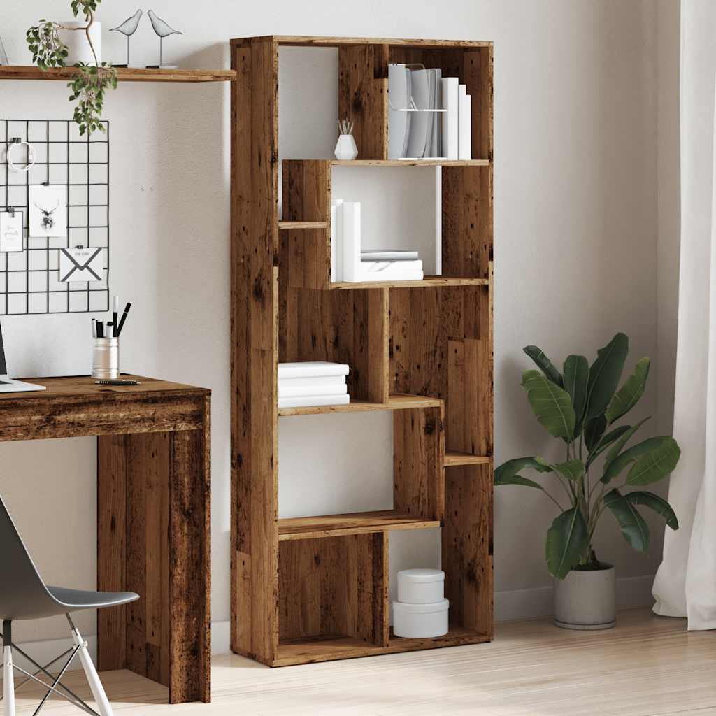 Bücherregal Weiß 67x24x161 cm Holzwerkstoff