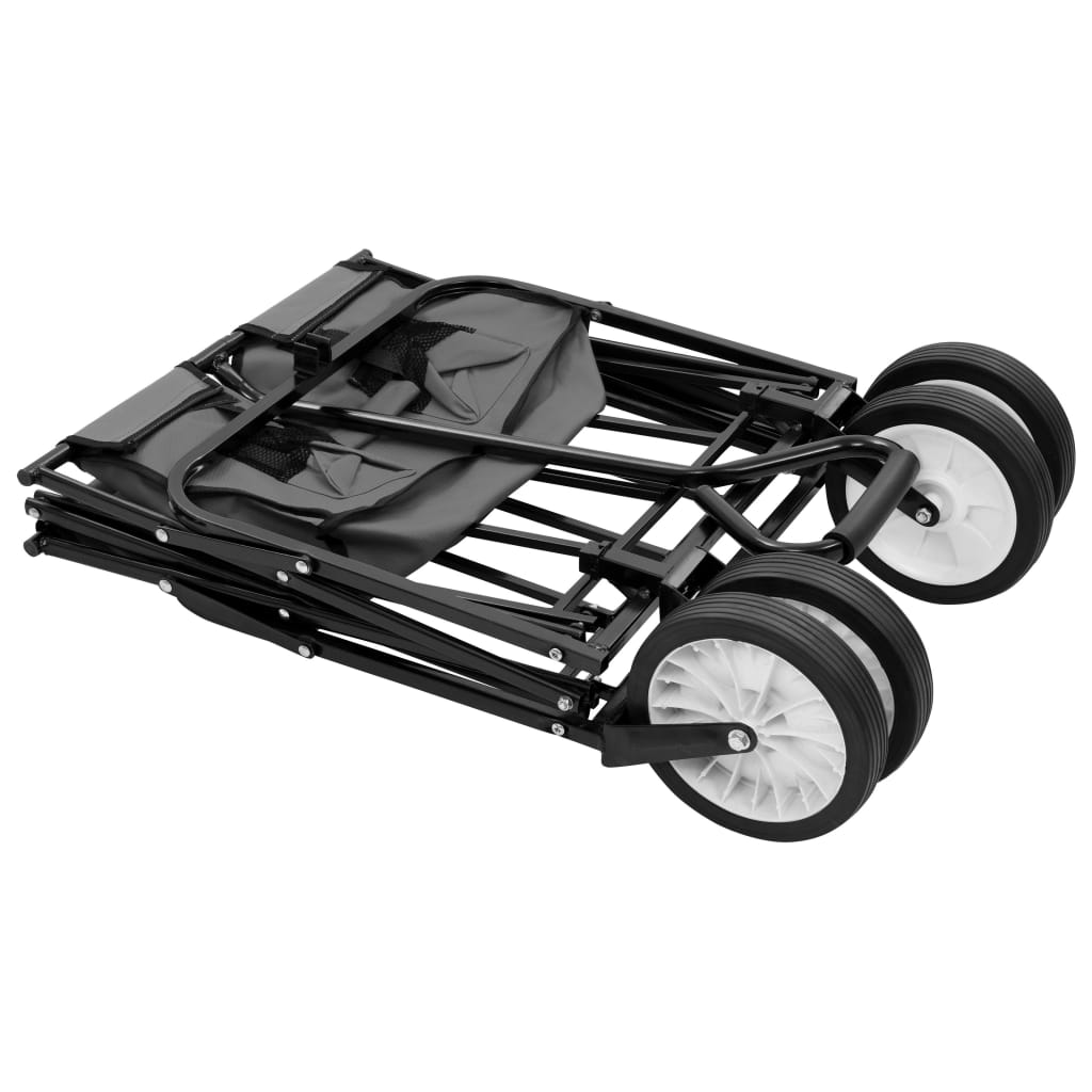 Klappbarer Handwagen Stahl Rot