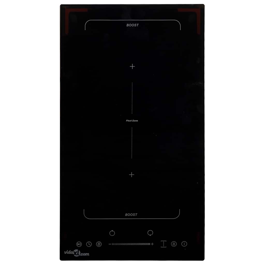 Induktionskochfeld mit 2 Platten Touch Control Glas 3500 W