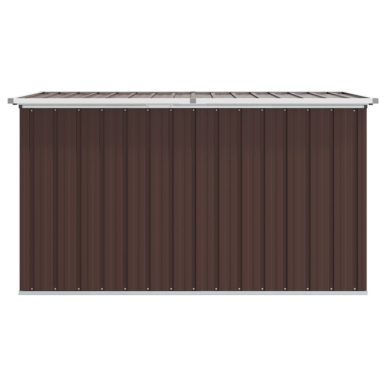 Außenlagerbox Holz 109 x 67 x 65 cm Verzinkter Stahl