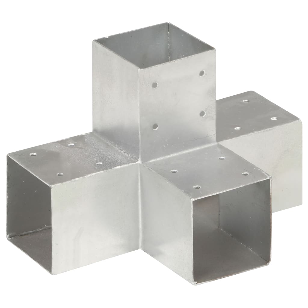 Pfostenverbinder L-Form Verzinktes Metall 71 x 71 mm