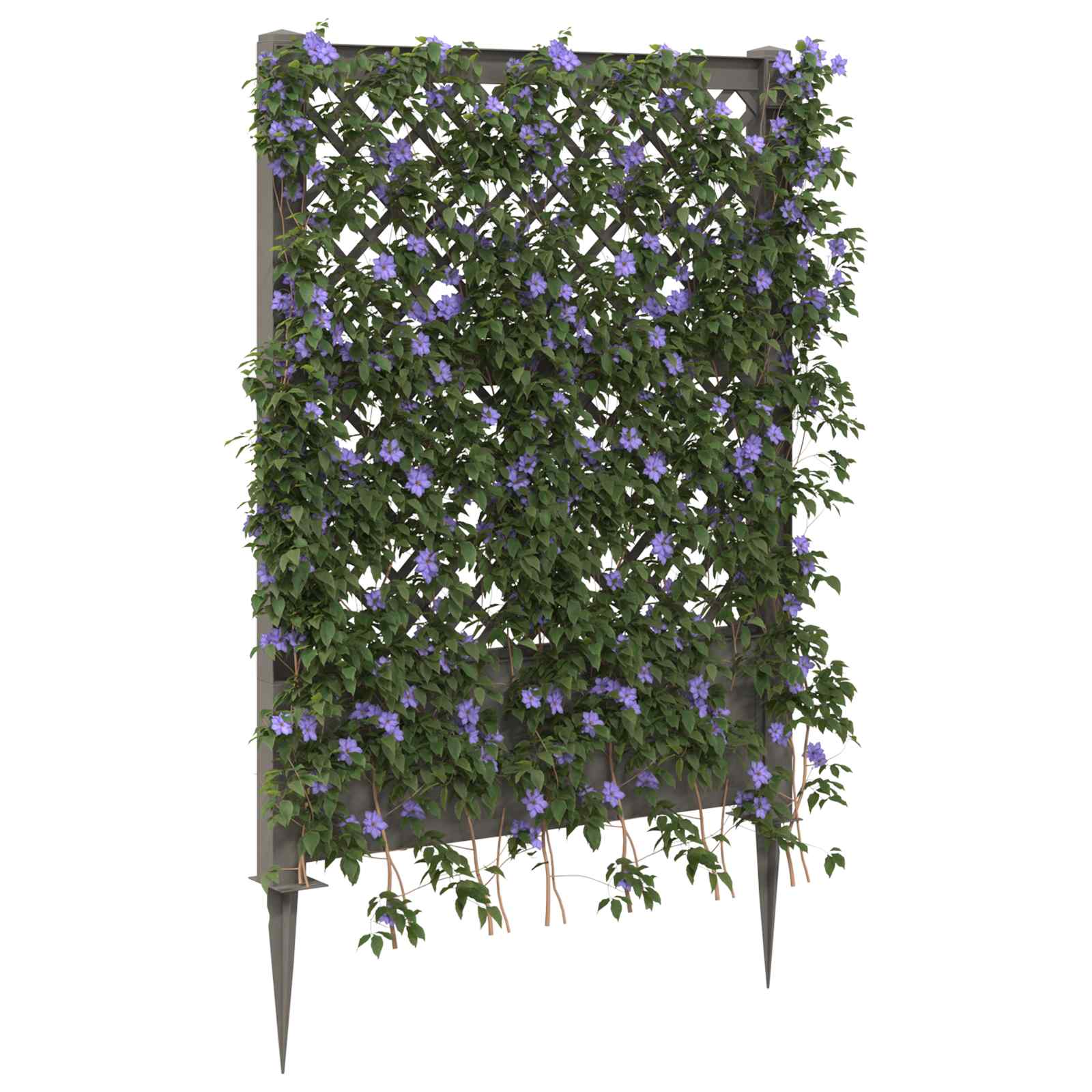 Trellis mit Spike Weiß 99 x 6 x 165 cm PP