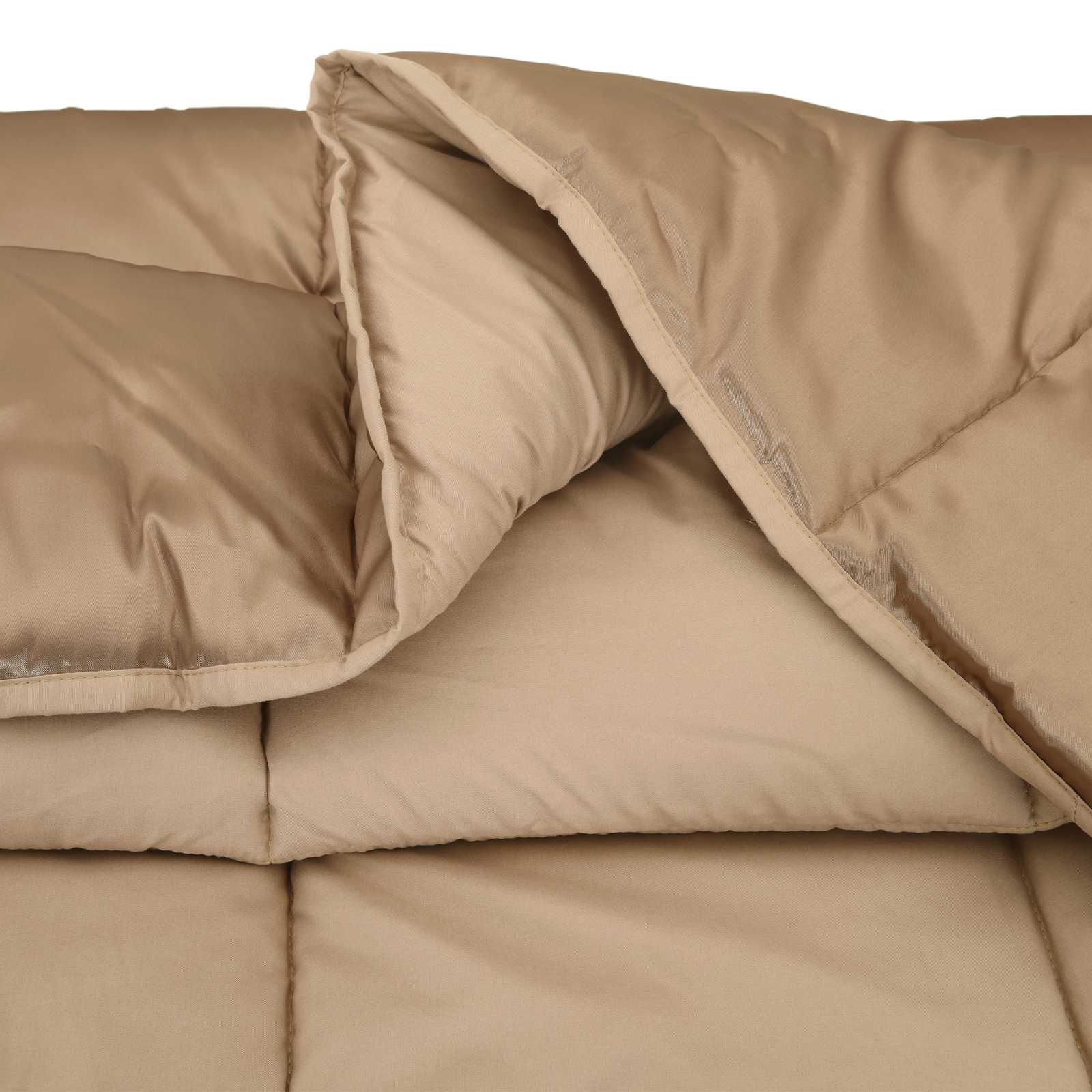 Sommerdecke Gold 135 x 200 cm Satin und Mikrofaser