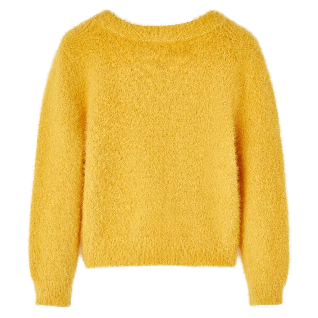 Kinderpullover Gestrickt Dunkelorange 92