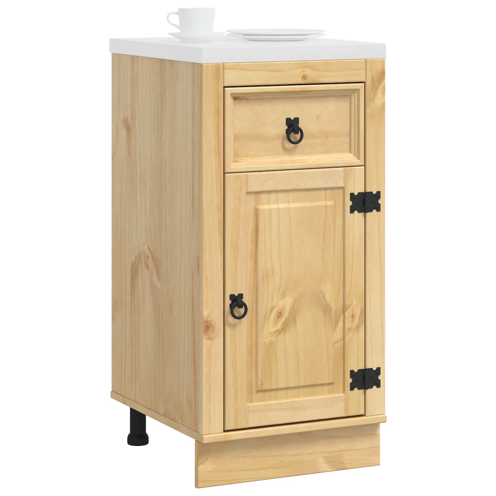 Schrank SKI Honigbraun 60 x 46 x 81,5 cm Massives Kiefernholz