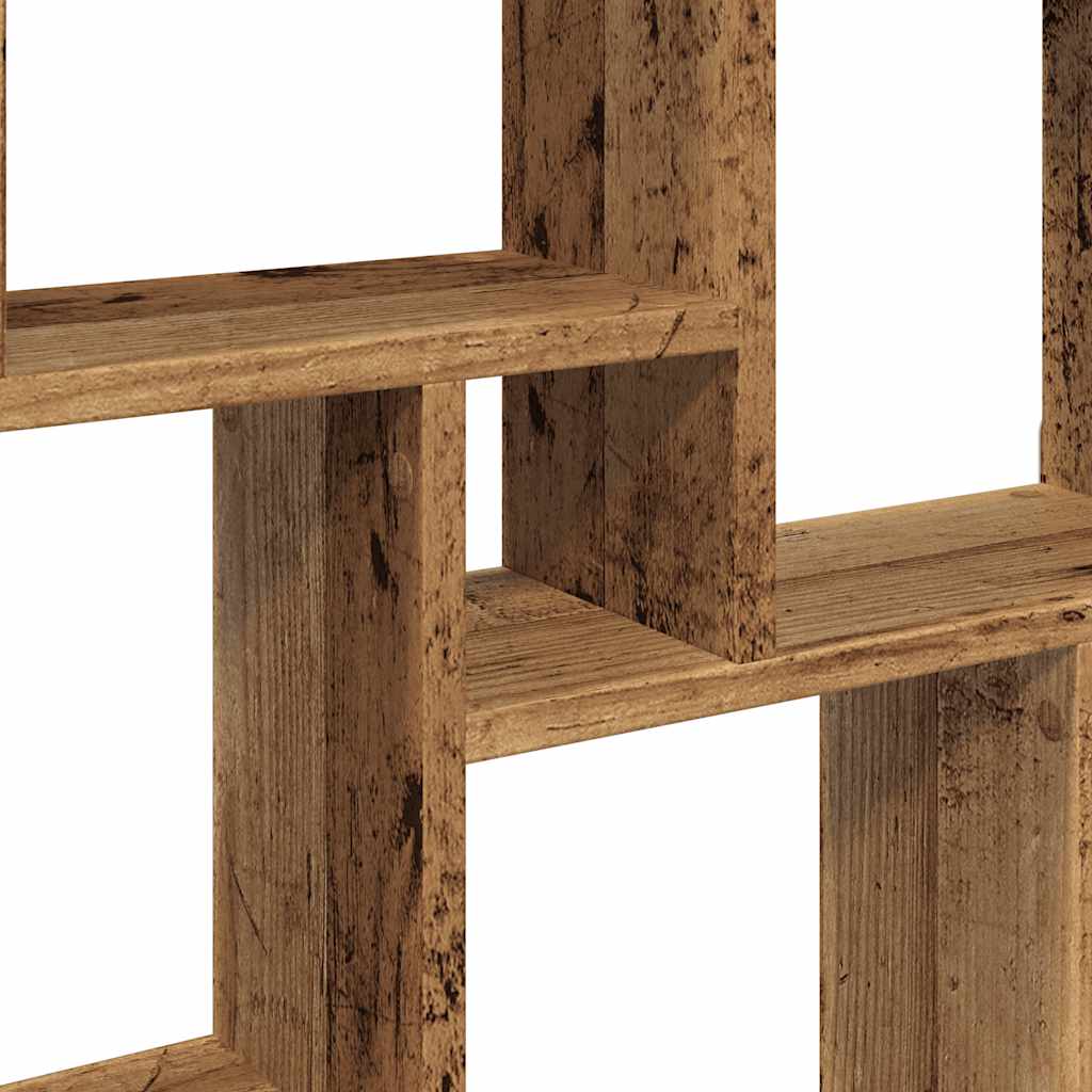 Würfelregal Weiß 90x15x119 cm Holzwerkstoff