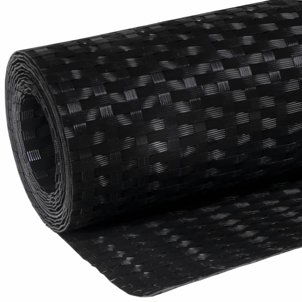 Balkon-Sichtschutz Anthrazit 300x90 cm Poly Rattan