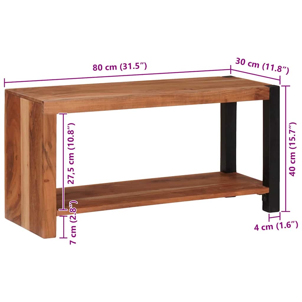 Bücherregal 3 pcs Braun 50 x 30 x 110 cm Massivholz Akazie