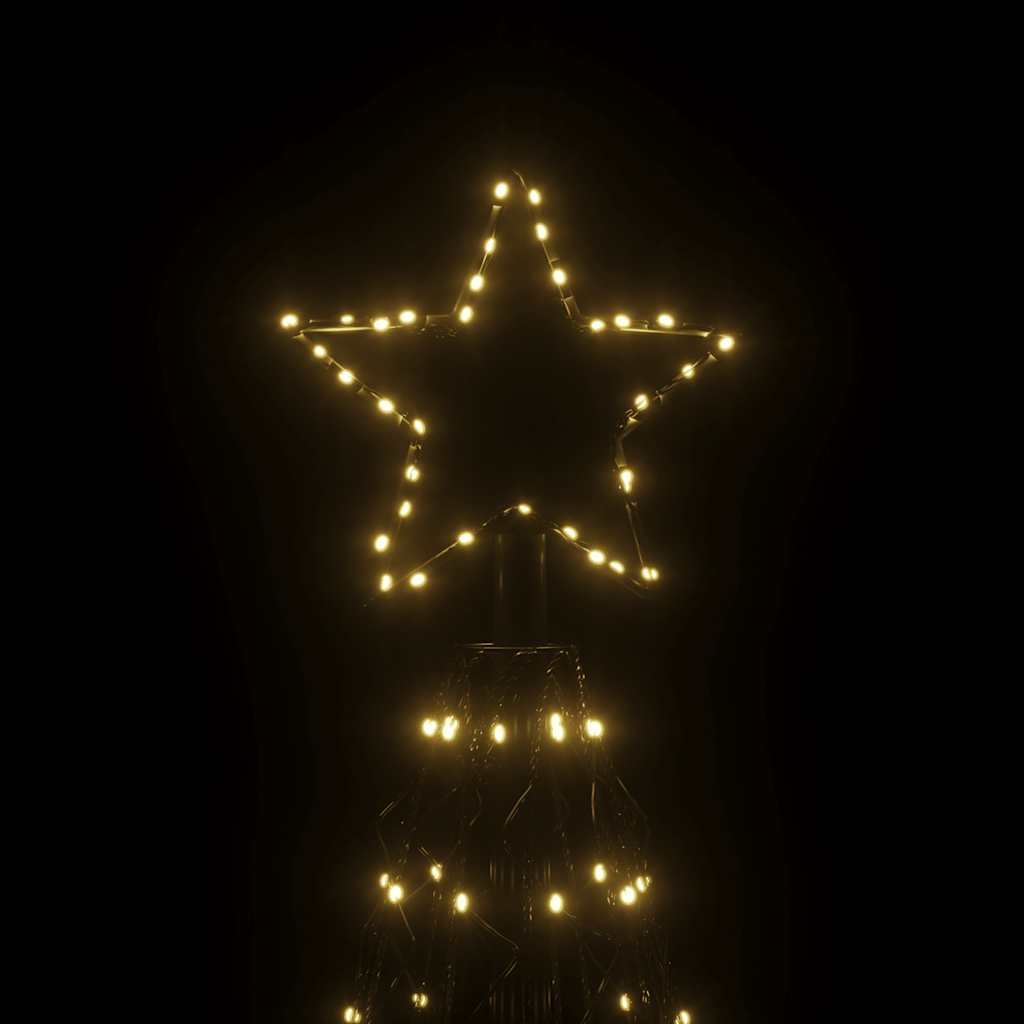 LED-Weihnachtsbaum Kegelform Kaltweiß 1400 LEDs 160x500 cm