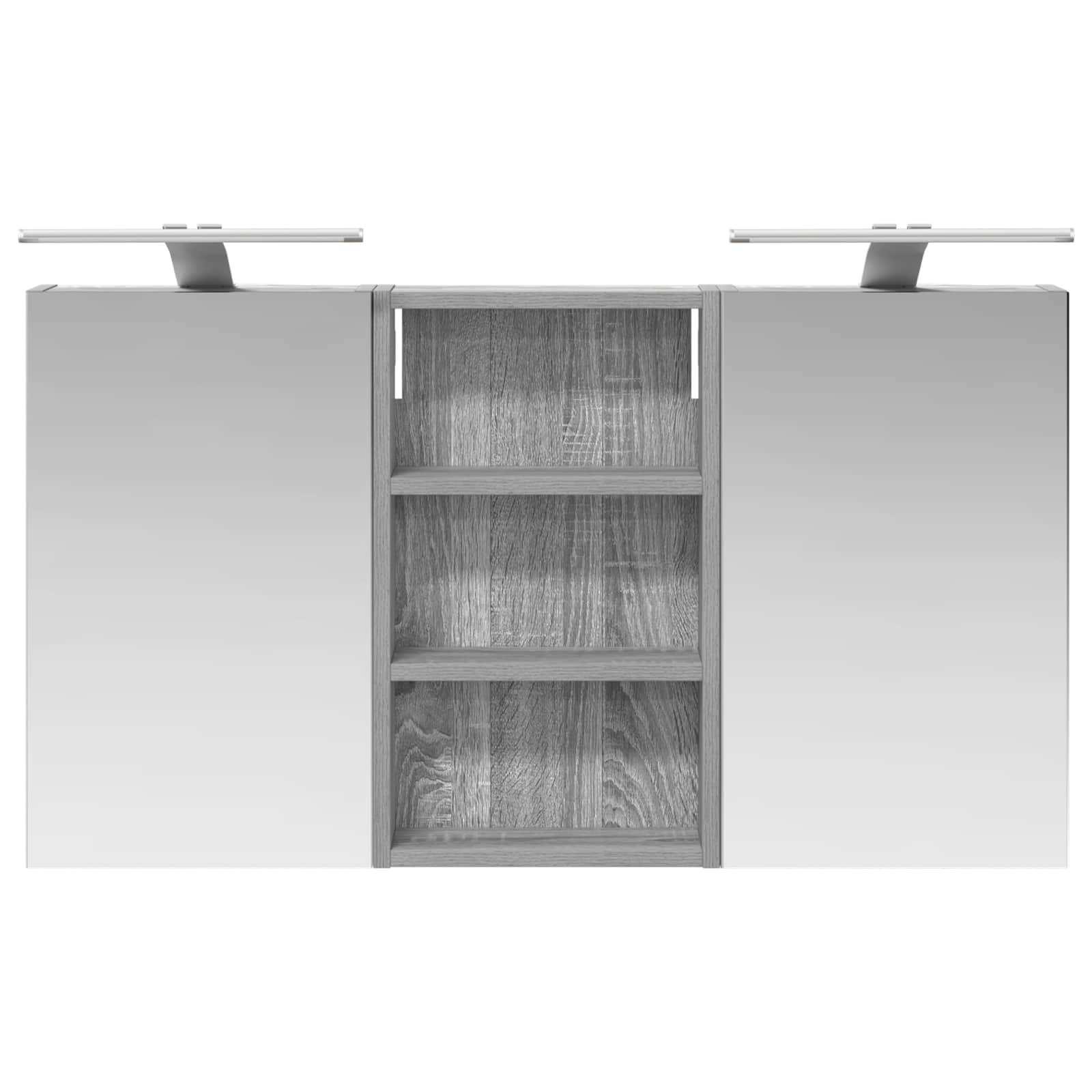 Badezimmerschrank-Set 3 pcs 80 x 10,5 x 50 cm Holzwerkstoff