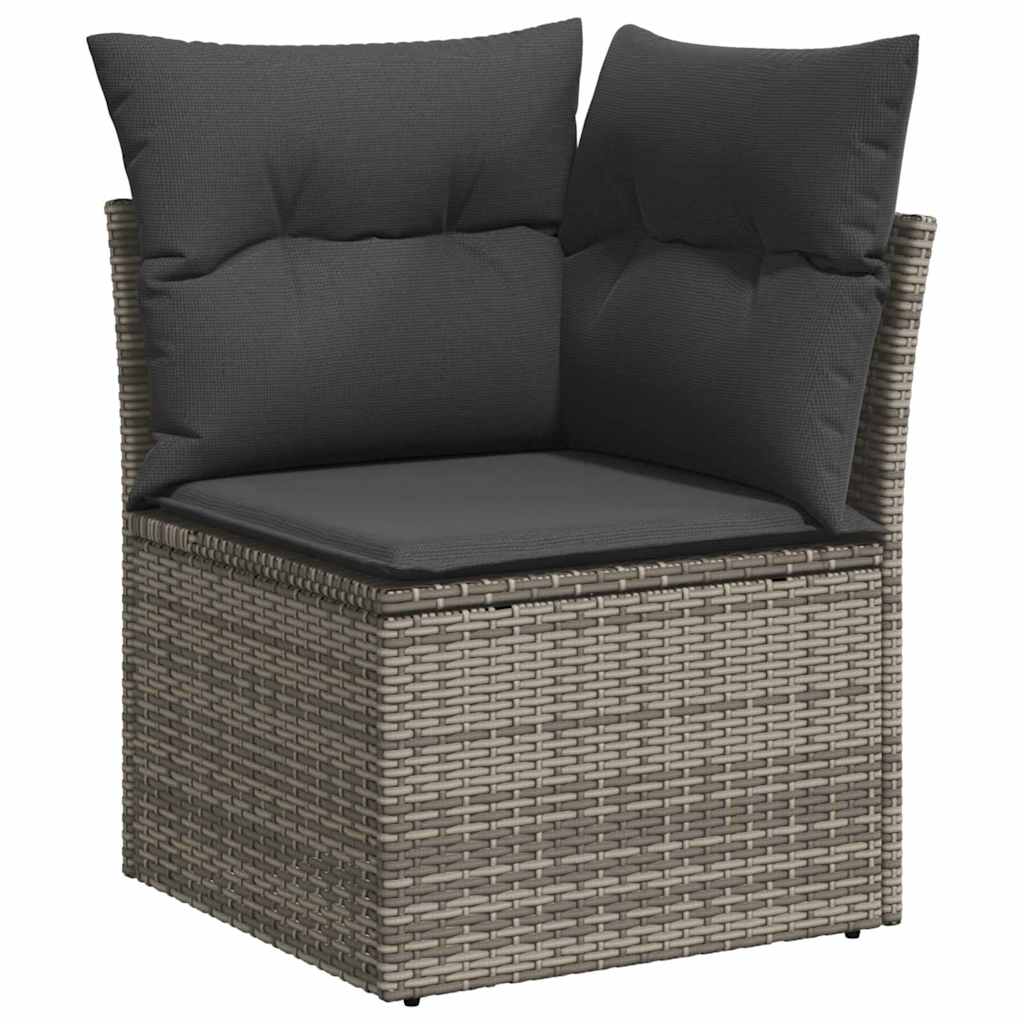 Garten Essgruppe mit Kissen 9 pcs Schwarz und Beige