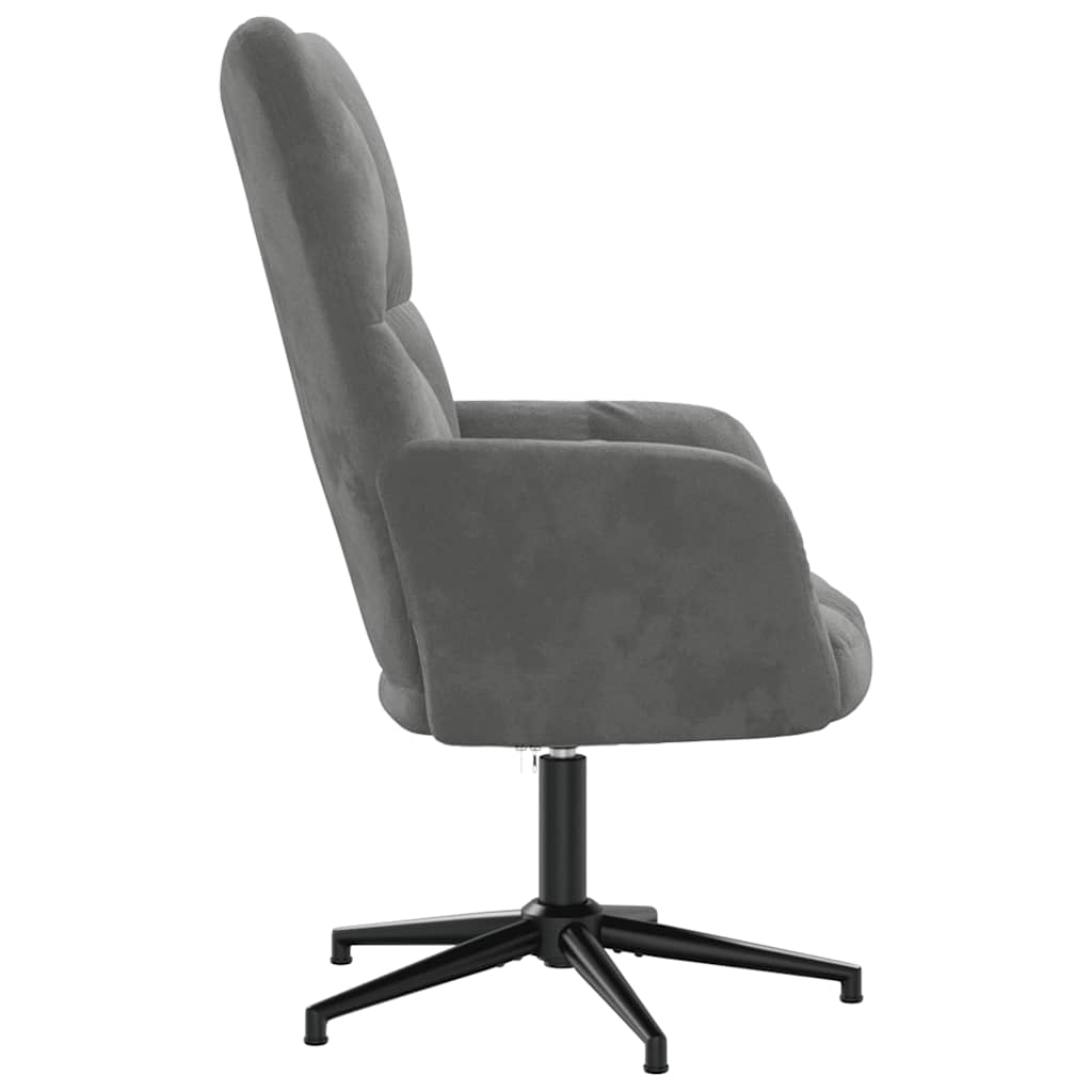 Relaxsessel Dunkelgrau Samt