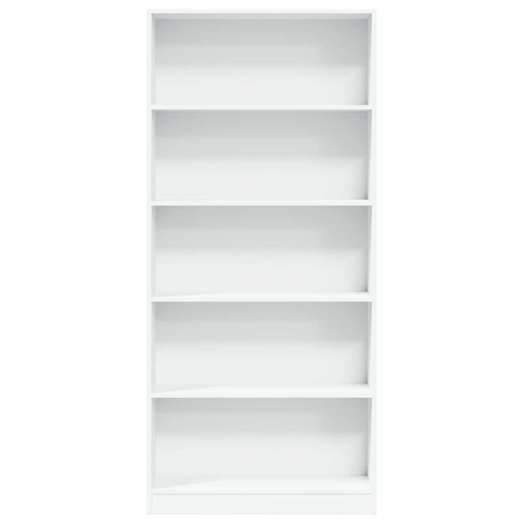Bücherregal Weiß 40x24x75 cm Holzwerkstoff