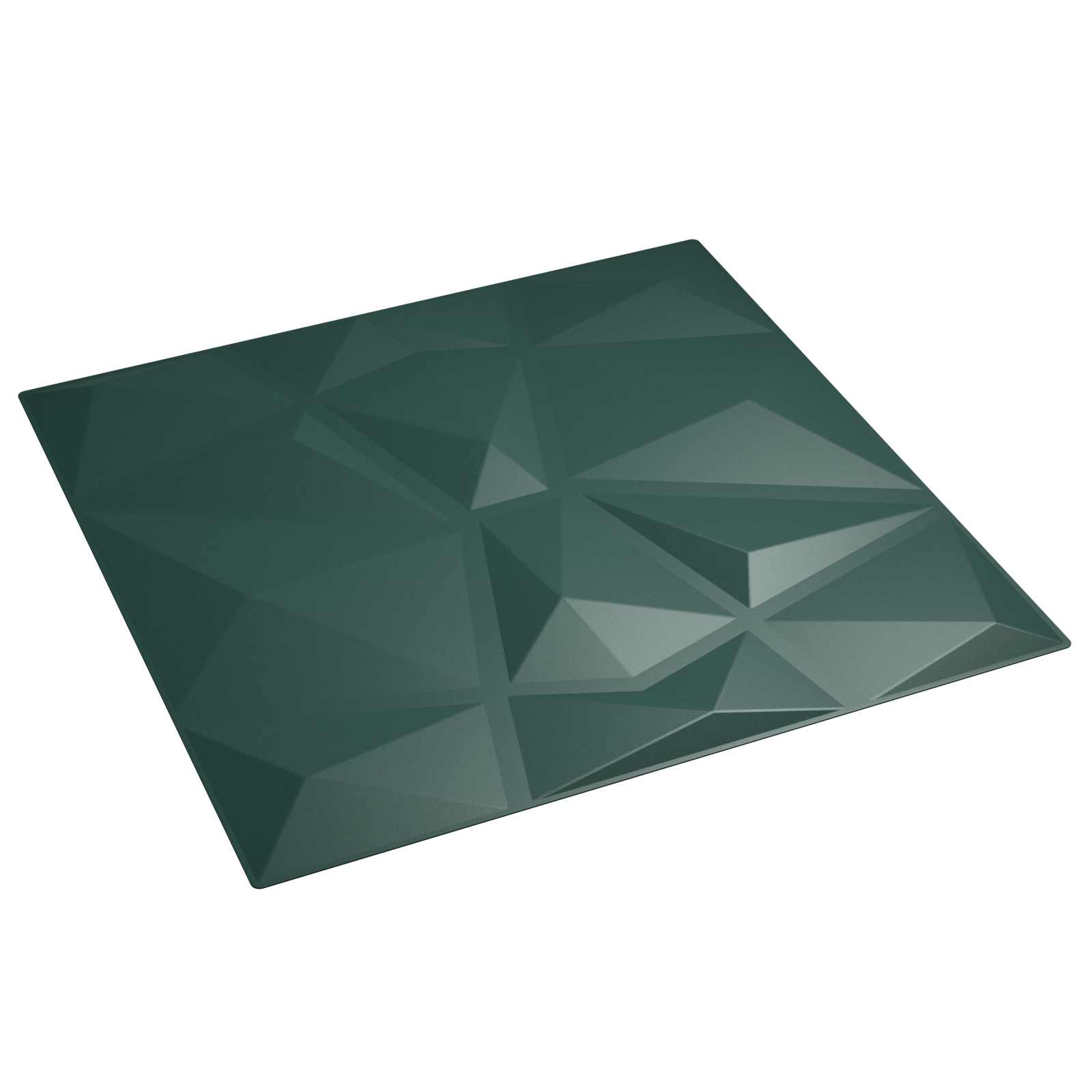 Wandpaneele 12 pcs Diamant Weiß 50 x 50 cm XPS Schaum