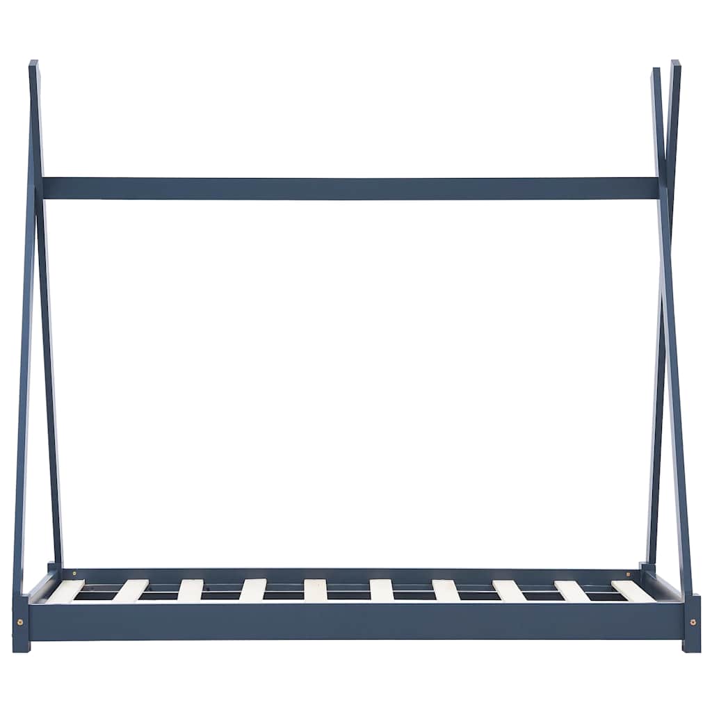 Kinder-Bettgestell Massivholz Kiefer 70 x 140 cm