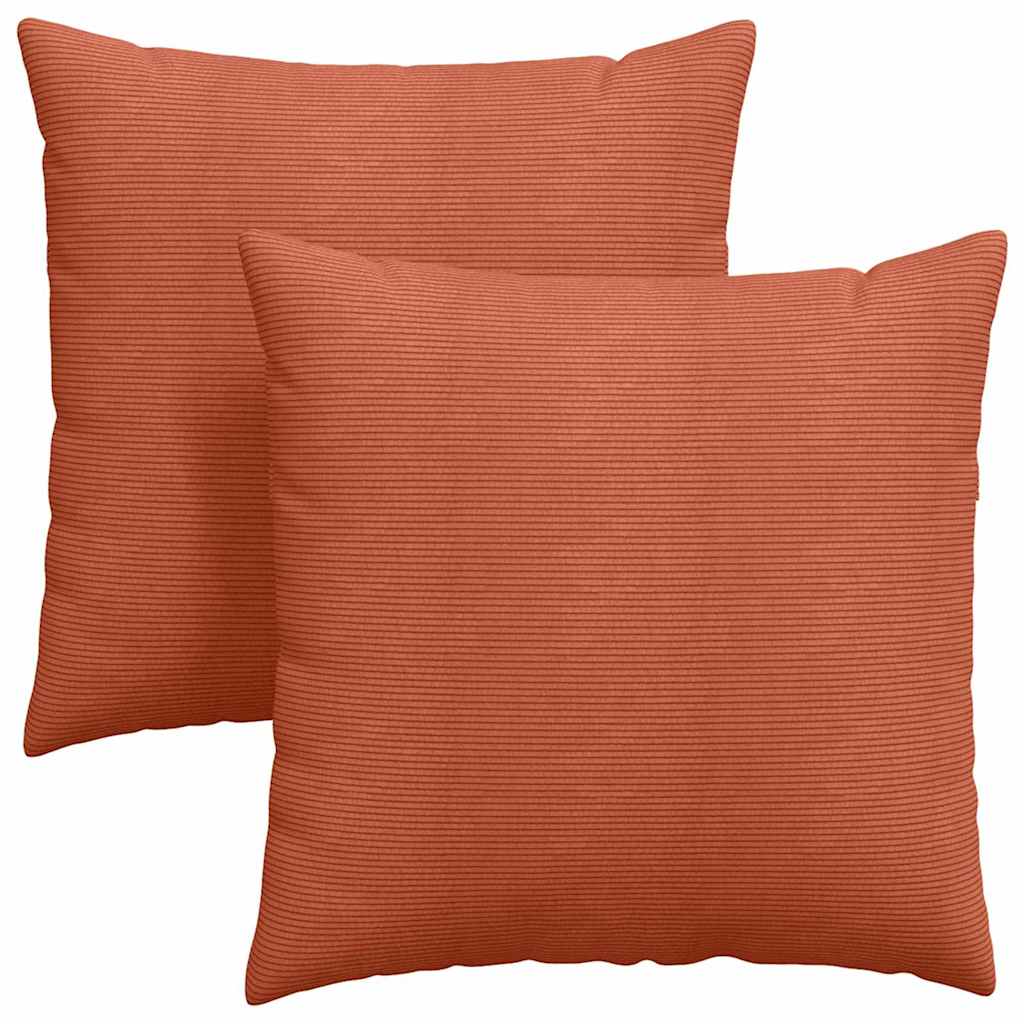 Sofakissen 2 Stück Hellgrau 50 x 30 cm Cordstoff