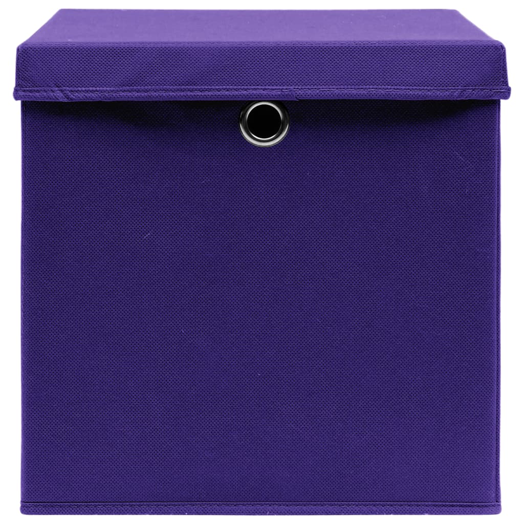 Aufbewahrungsboxen 4 Stk. Blau 32x32x32 cm Stoff