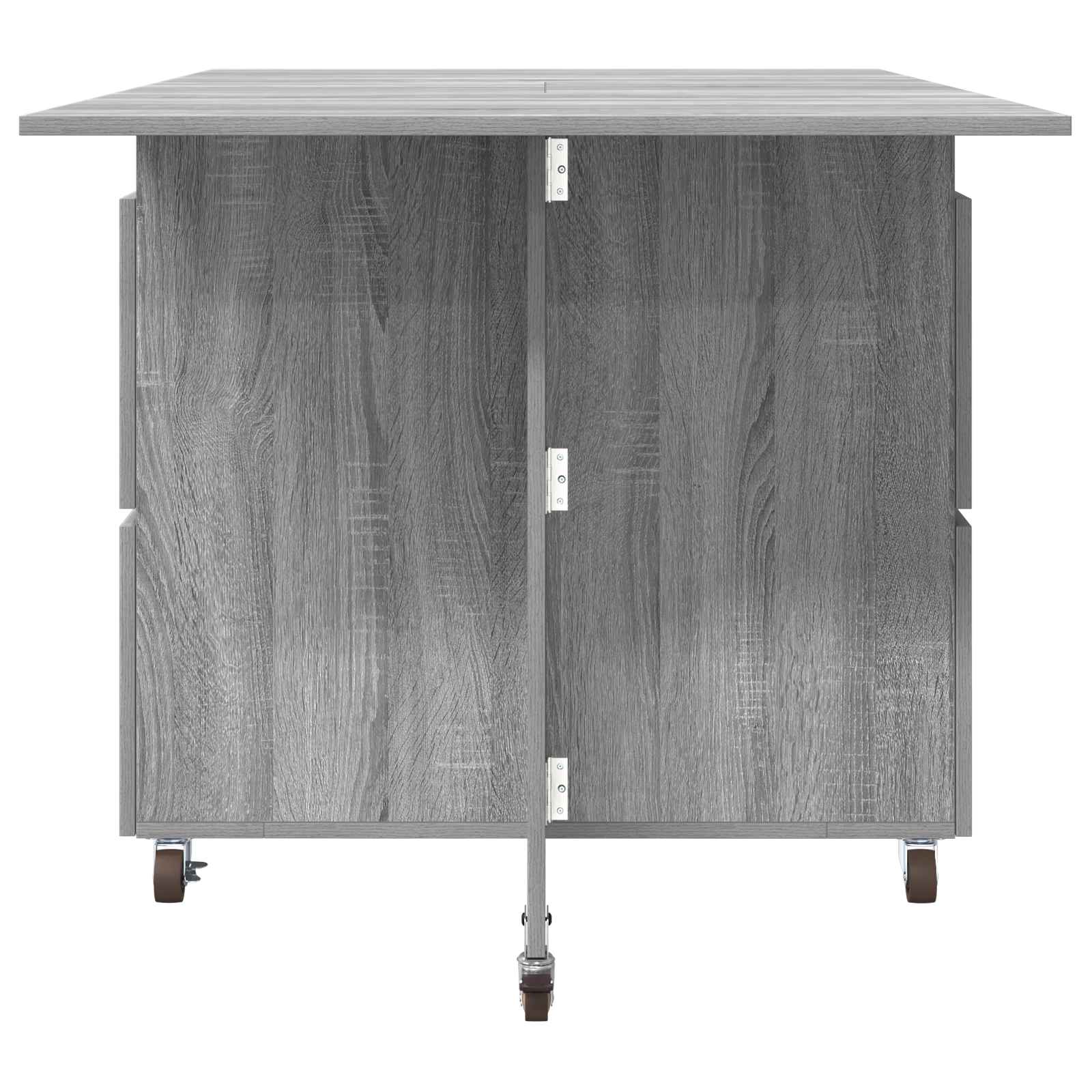Esstisch 2 pcs 140 x 80 x 77 cm Holzwerkstoff Weiß Rechtwinklig