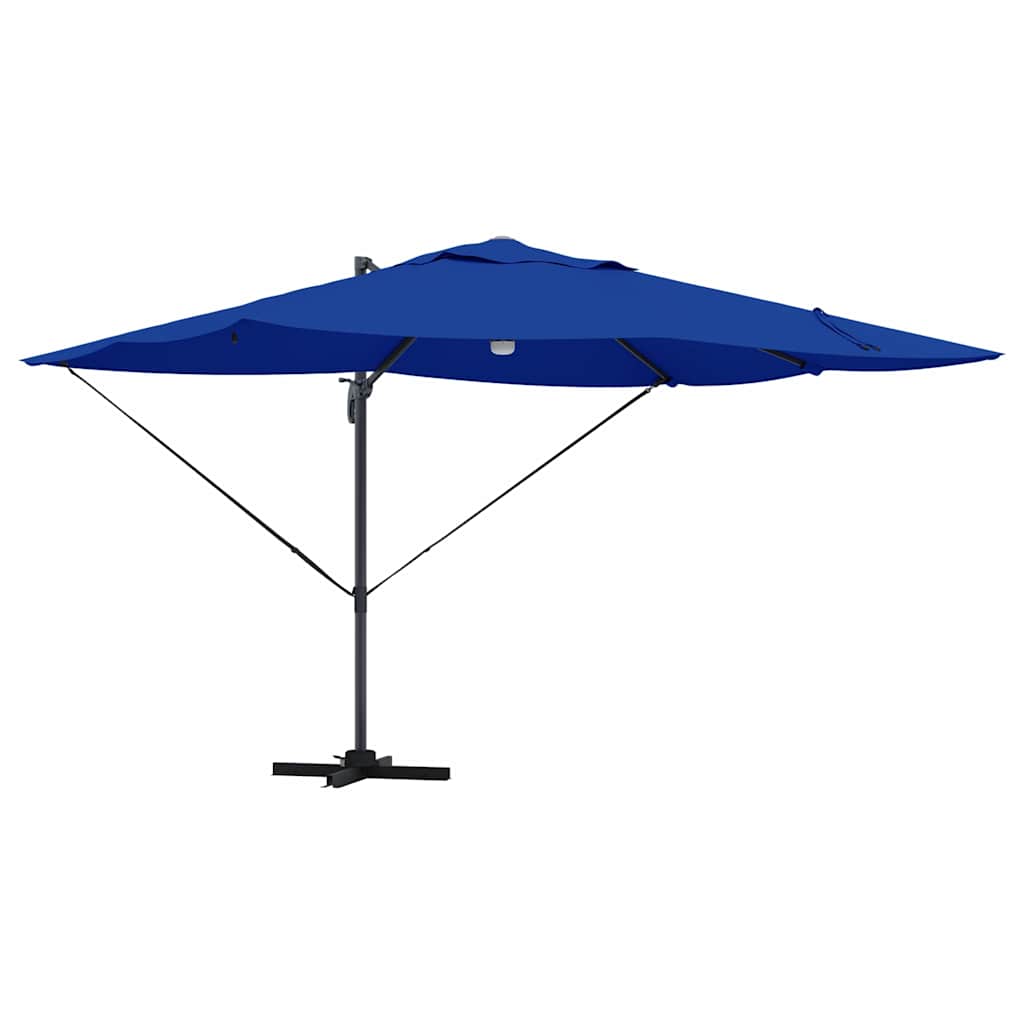 Sonnenschirm Sand 351 x 250 x 253 cm Polyester und Aluminium
