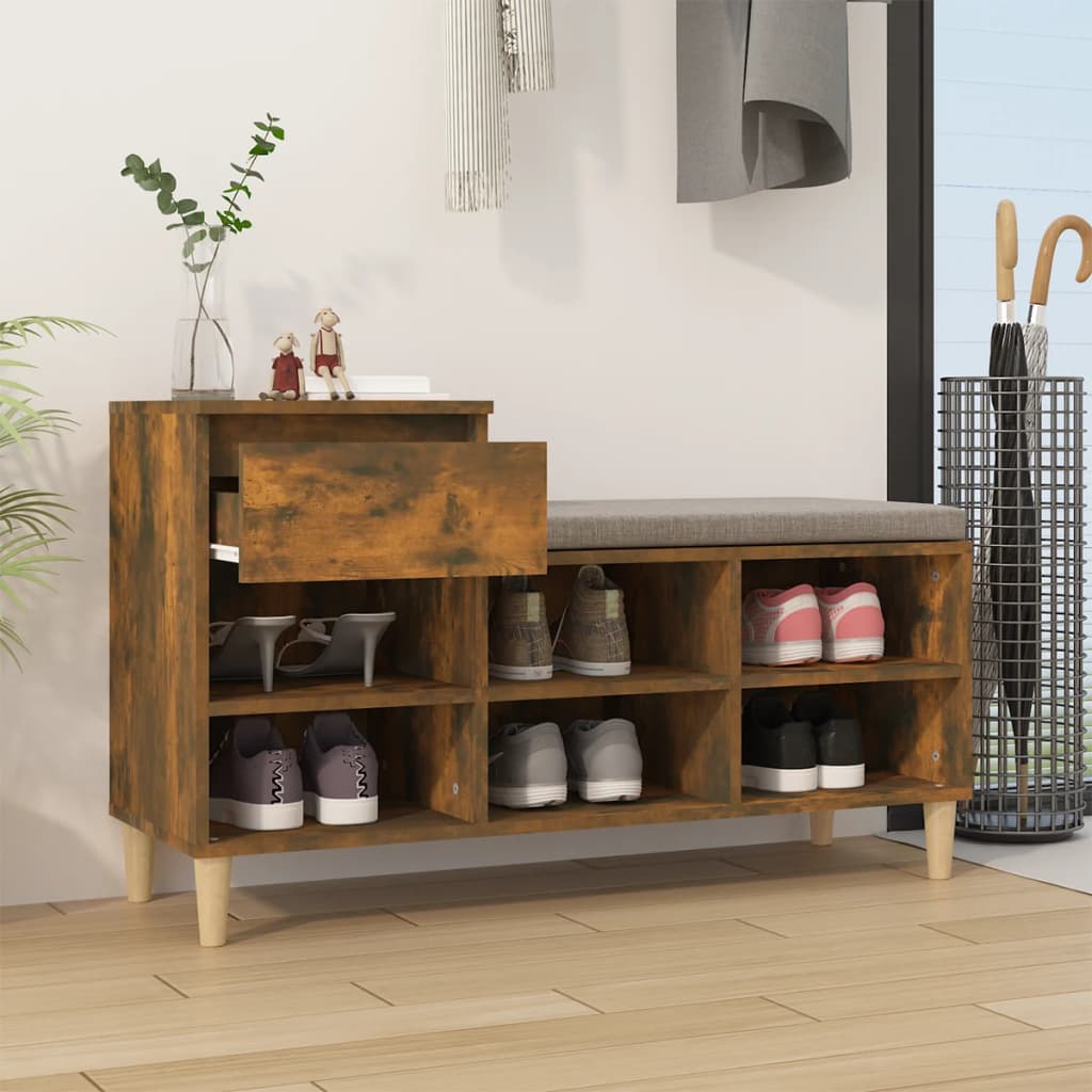 Schuhregal Weiß 102x36x60 cm Holzwerkstoff