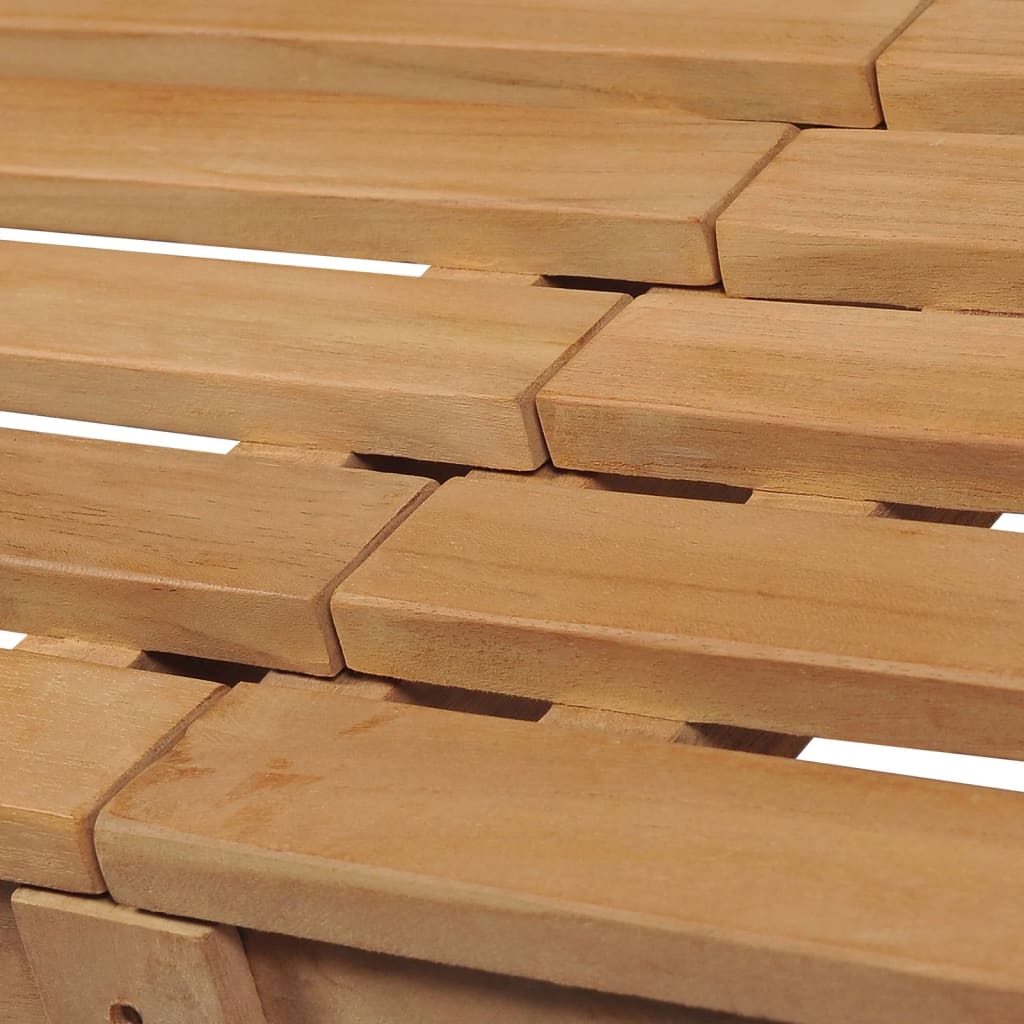 Gartenbank 114 cm Massivholz Teak