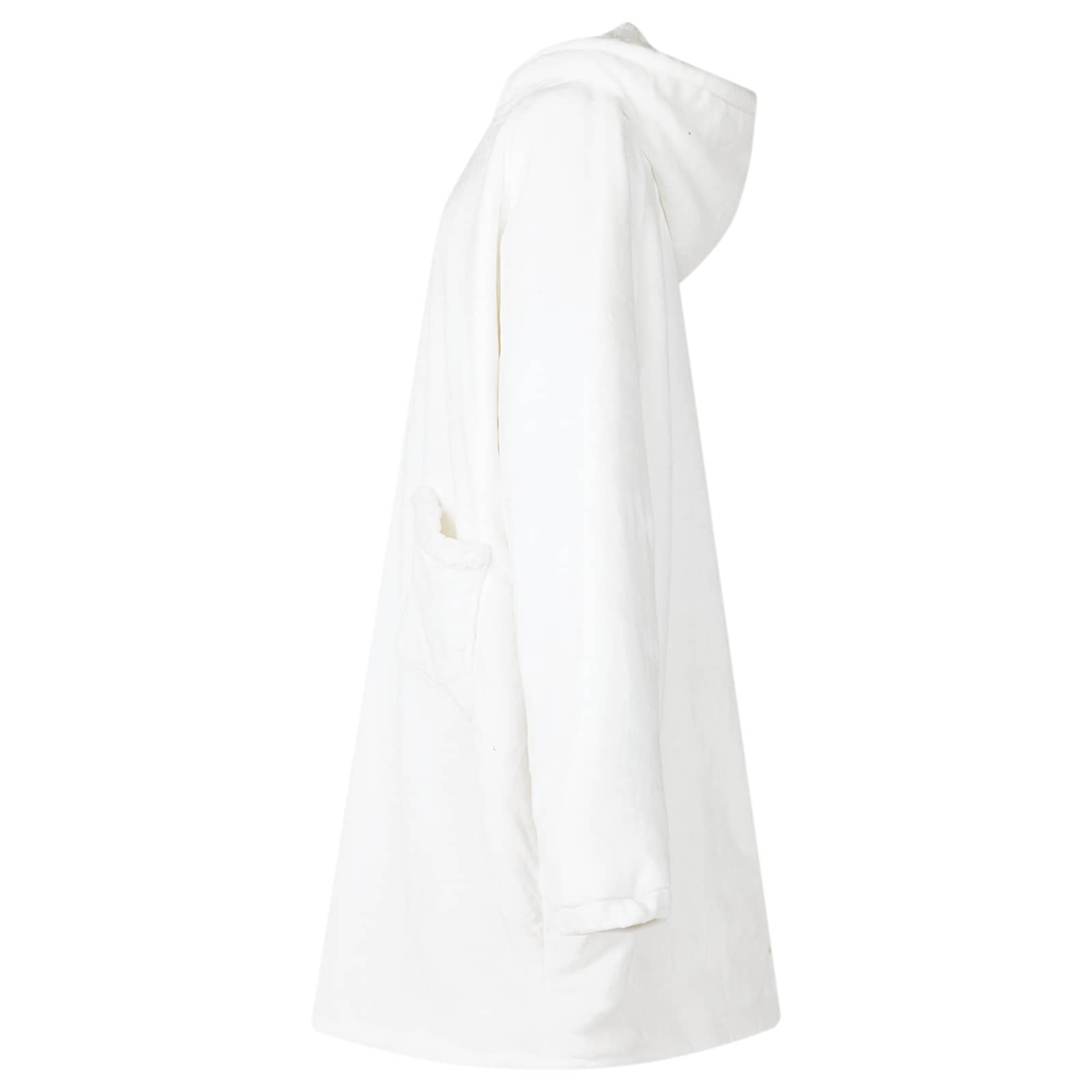 Decken-Hoodie Beige M Fleece und Flanell