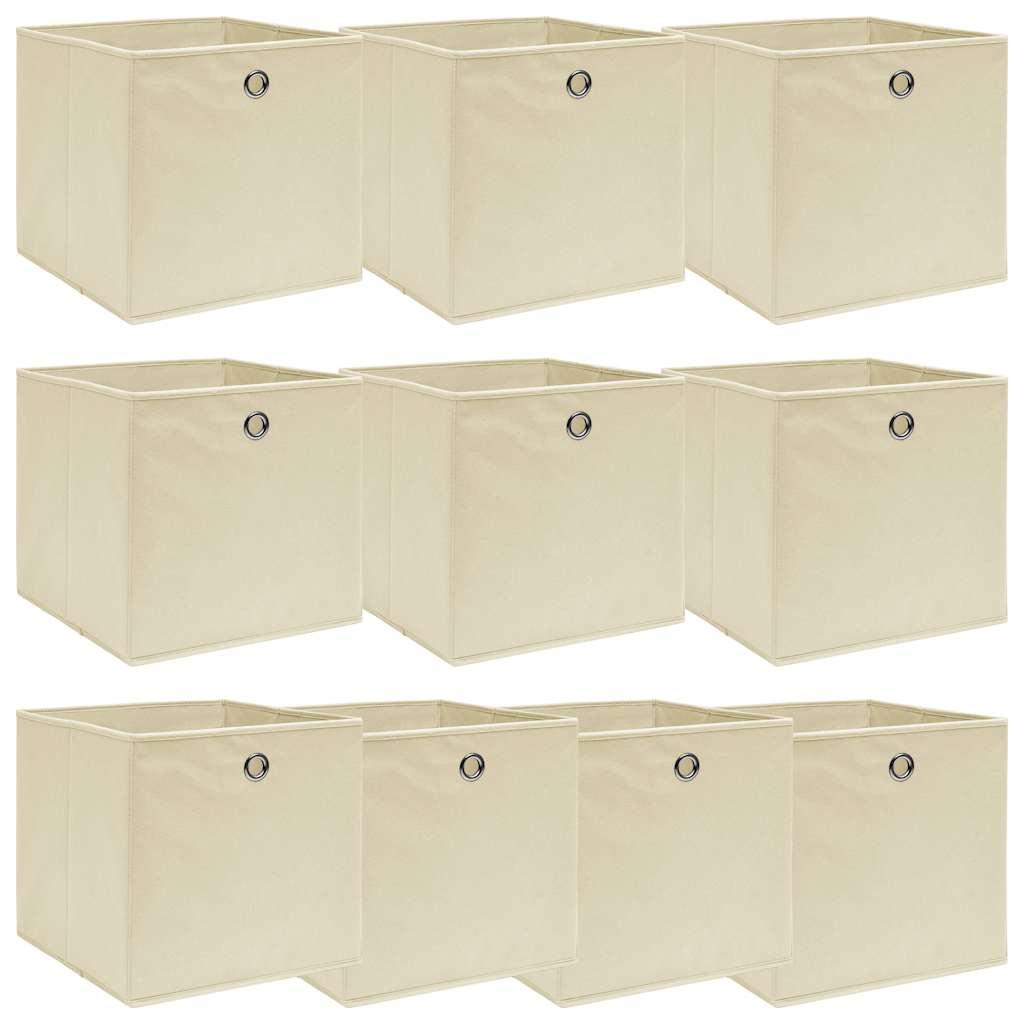 Aufbewahrungsboxen 4 Stk. Blau 32x32x32 cm Stoff
