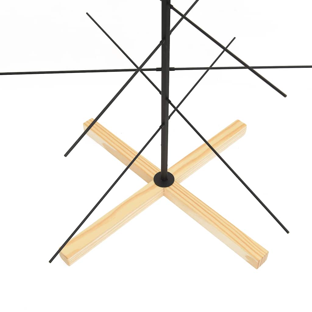Metall Weihnachtsbaum Schwarz 59,5 cm Pulverbeschichteter Stahl